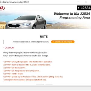 Programación - Actualización ECU / TCM / BCM con J2534 para KIA (Software Original)