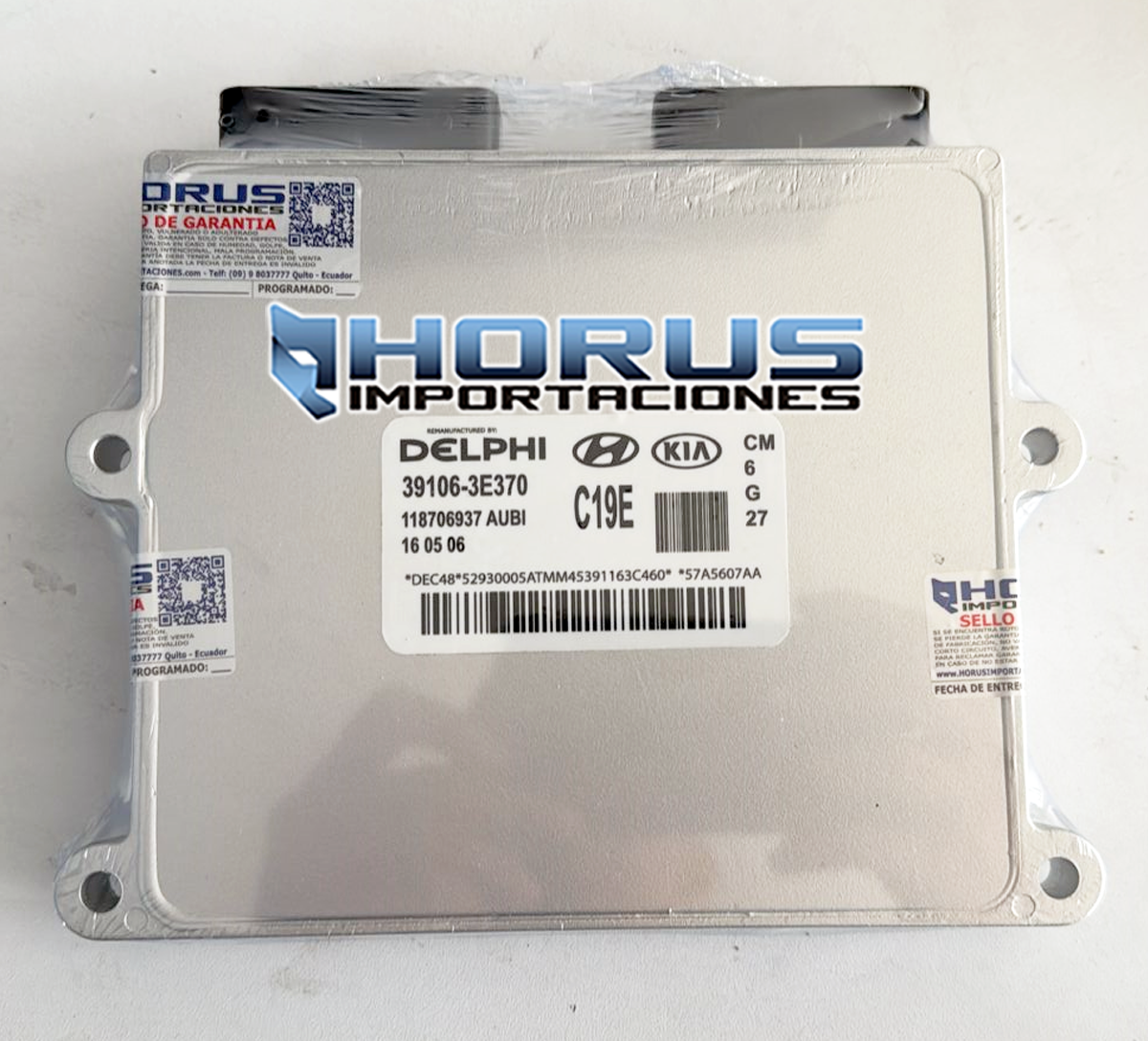 Ecu ( Cerebro / Computador ) para Hyundai Santa FE CM GLS 2007 motor 2.7 ( Parte.- 39106-3E370 ) C19E